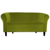 Sofa Milo BL75 zielona oliwka, nogi venge