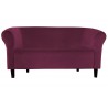 Sofa Milo MG02 śliwka z nogami venge