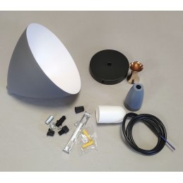 Lampa sufitowa AT1-1SZ-Gray – loftowa metalowa wisząca