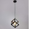 Lampa sufitowa AT3-1SZ-Black – loftowy metalowy sześcian