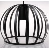 Lampa wisząca metalowa AT4-1SZ-Black – klatka loft