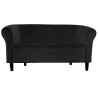 Sofa Milo MG19 czarna, nogi venge