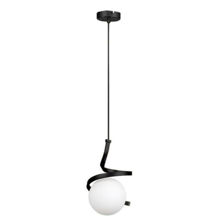 Lampa wisząca AT5-1SZ-Black – czarny szklany klosz