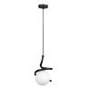 Lampa sufitowa AT5-1SZ-Black – szklana metalowa wisząca