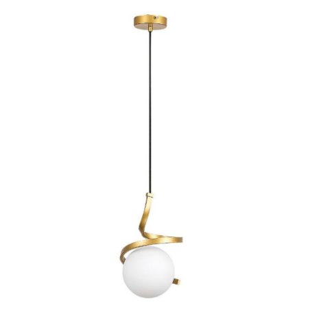 Lampa sufitowa AT5-1SZ-Gold złota szklana