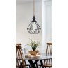 Lampa sufitowa AT6-1SZ-Black – loftowa retro metalowa wisząca