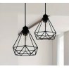 Lampa sufitowa AT6-1SZ-Black – loftowa retro metalowa wisząca