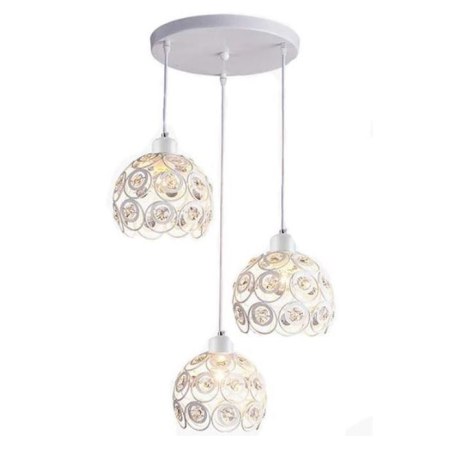 Lampa sufitowa AT10-3SZ-White z ażurowymi kloszami