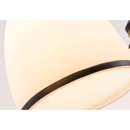 Lampa sufitowa AT11-3SZ-Black+White – szklany klosz metalowy