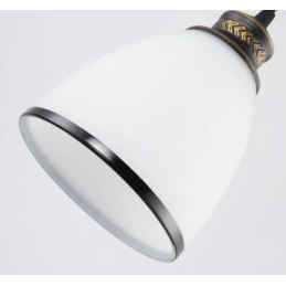 Lampa sufitowa AT11-3SZ-Black+White – szklany klosz metalowy