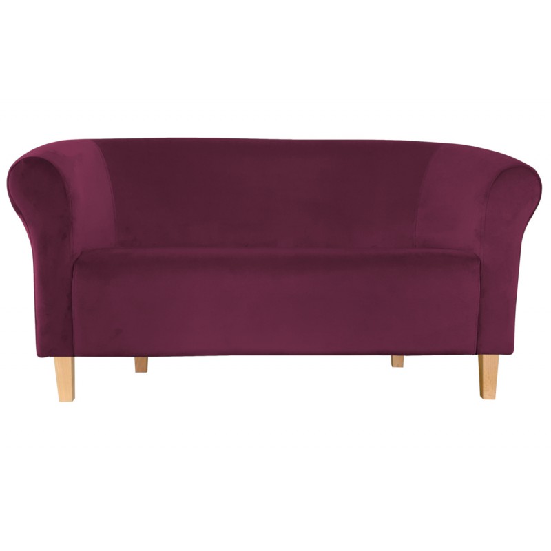 Sofa Milo MG02 śliwka, nogi buk 15 cm