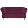 Sofa Milo MG02 śliwka, nogi buk 15 cm