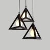 Lampa sufitowa AT13-3SZ-Black – loftowa trójkątna metalowa