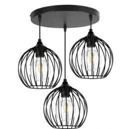 Lampa sufitowa AT15-3SZ-Black – metalowa loft wisząca
