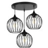 Lampa sufitowa AT15-3SZ-Black – metalowa loft wisząca