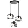 Lampa sufitowa AT15-3SZ-Black – metalowa loft wisząca