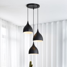 Lampa sufitowa AT17-3SZ-Black – loftowa metalowa wisząca