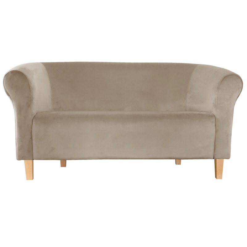 Sofa Milo MG09 szaro-beżowa z nogami buk