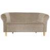 Sofa Milo MG09 szaro-beżowa z nogami buk