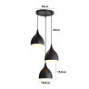 Lampa sufitowa AT17-3SZ-Black – loftowa metalowa wisząca
