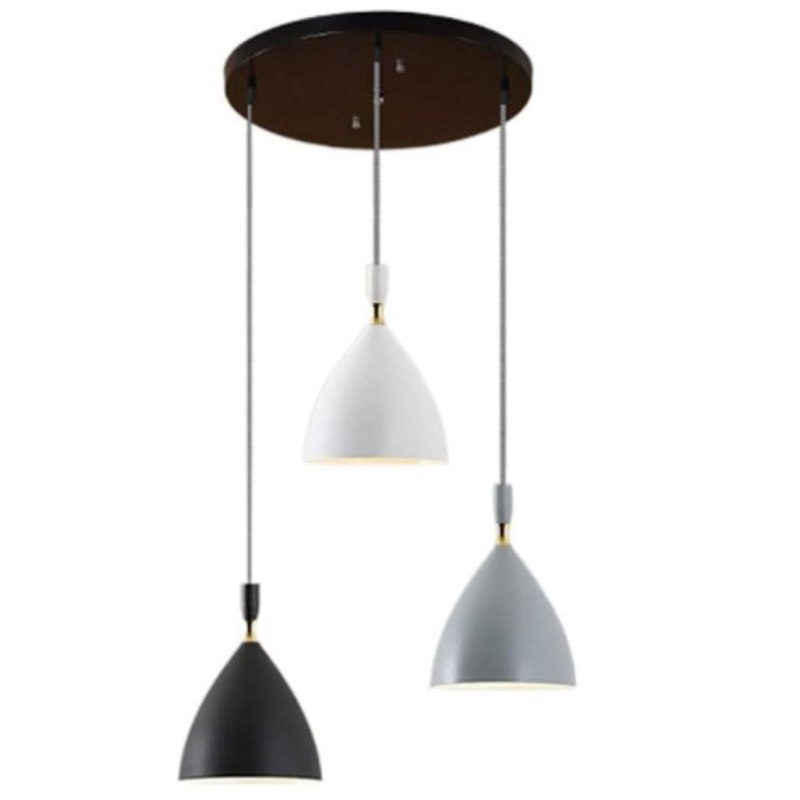Lampa sufitowa AT18-3SZ-MIX – loftowa metalowa wisząca