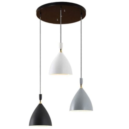 Lampa sufitowa loftowa metalowa wisząca AT18-3SZ-MIX