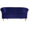 Sofa Milo MG16 granat Velvet nogi buk