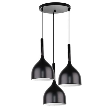 Lampa sufitowa metalowa klosz wisząca AT19-3SZ-Black
