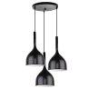 Lampa sufitowa AT19-3SZ-Black – metalowy klosz wiszący