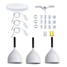 Lampa sufitowa AT20-3SZ-White – nowoczesny metalowy klosz