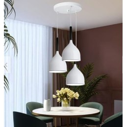 Lampa sufitowa AT20-3SZ-White – nowoczesny metalowy klosz