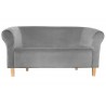 Sofa Milo MG17 szara, nogi buk 15 cm
