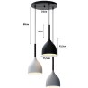 Lampa klosz AT21-3SZ-MIX – nowoczesna i designerska