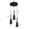 Lampa klosz AT22-3SZ-Black – styl loftowy i elegancja