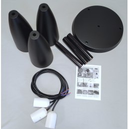 Lampa klosz AT22-3SZ-Black – styl loftowy i elegancja