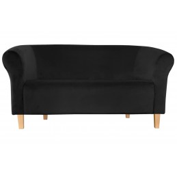 Sofa Milo MG19 czarna, nogi buk 15 cm