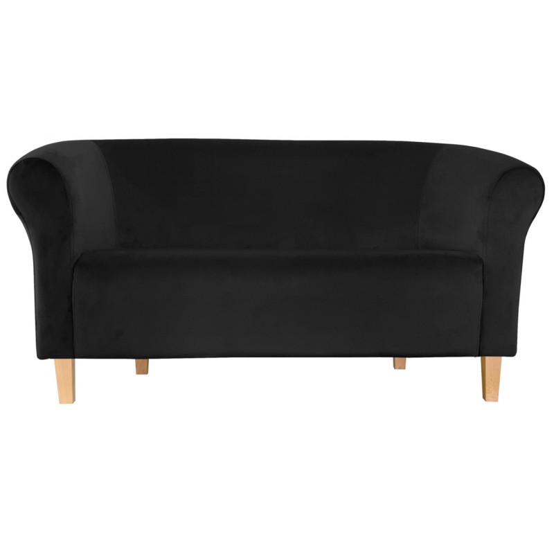 Sofa Milo MG19 czarna, nogi buk 15 cm
