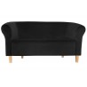 Sofa Milo MG19 czarna, nogi buk 15 cm