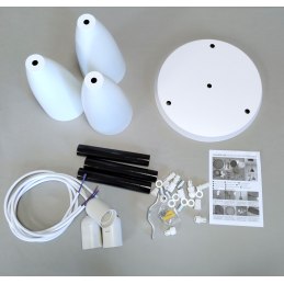 Lampa klosz AT23-3SZ-White – elegancka i nowoczesna