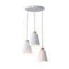 Lampa klosz drewniana AT25-3SZ-White – elegancka i nowoczesna