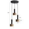 Lampa loftowa AT26-3SZ-Black+Gold – elegancja i styl