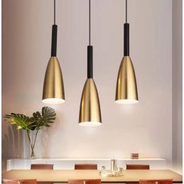 Lampa klosz AT27-3SZ-Gold+Black – elegancja i styl loft