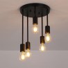Lampa loft retro AT29-5SZ-Black – elegancja w stylu vintage