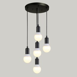 Lampa loft retro AT29-5SZ-Black – elegancja w stylu vintage