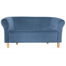 Sofa Milo MG33 niebieska z bukowymi nogami