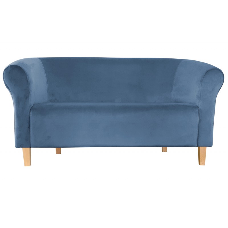 Sofa Milo MG33 niebieska z bukowymi nogami