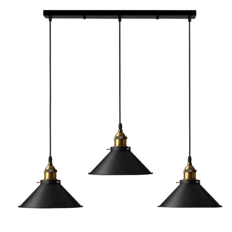 Lampa retro AT32-3SZ-Black – stylowa lampa loftowa