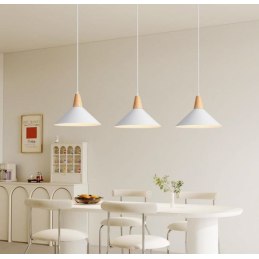 Lampa klosz drewniana AT33-3SZ-White – elegancja i styl