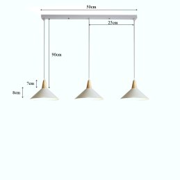 Lampa klosz drewniana AT33-3SZ-White – elegancja i styl