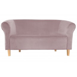 Sofa Milo MG55 szary róż - nóżki buk 15 cm